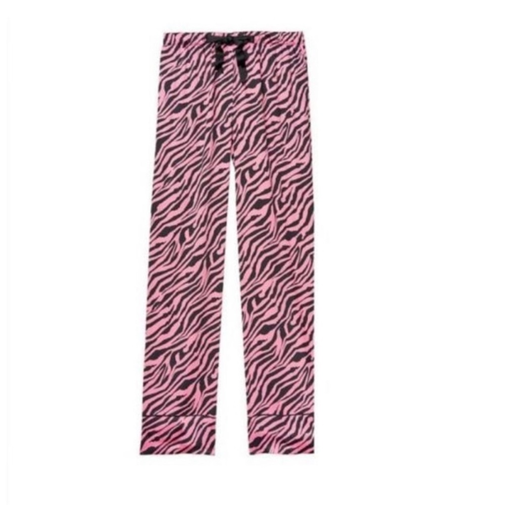 Victorias Secret Satin Lounge Pants- zebra size small